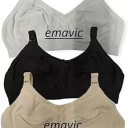Women's Cotton Blend C-Cup Non-Padded Heavy Bust Seamless Minimizer Full Coverage Non-Wired T-Shirt Everyday Bra Combo Pack of 3-13