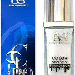 CVB Color Changing Foundation, 30ml, Lightweight Full Coverage, Skin Tone Adapting-19