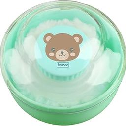 Hopop Powder Puff with Box | Soft & Gentle Powder Puff for Babies with Box Holder Container for New Born and Kids | BPA Free Baby Powder Box | Skin-Friendly | Easy to use | Green-image-36