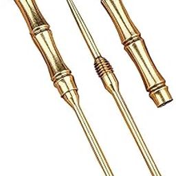 EXPORTTANZA 2-in-1 Portable Titanium Toothpicks & Ear Wax Remover, Metal Brass Keychain, Reusable Camping Fork for Outdoor Picnic & EDC Care Tools-image-37