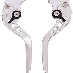 R.J.VON CNC Position Adjustable Brake Clutch Lever For RE Classic 350, Standard 350 Electra 350 (Chrome)-21
