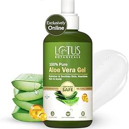 Lotus Botanicals 100% Pure Aloe Vera Gel with Vitamin E | Soothing Gel for Skin and Hair | Natural Skin & Hair Conditioner | All Skin Types | 200ml-17