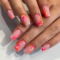 Buddy Jelly Trends Premium Designer 24pcs Stick-on Nails set, with Easy Glue Tab application, Nails are Reusable & Unbreakable (W1314)-picture-17