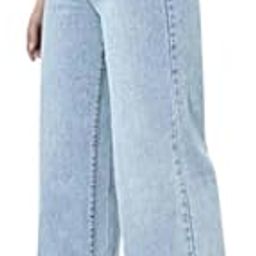 Women's High Rise Wide Leg Jeans | Non-Stretchable Denim | Ice Blue | Trendy & Comfortable Casual Wear | Stylish & Durable Ladies' Denim Pants-image-46