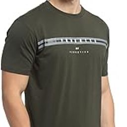 Men Green Cotton Blend Round Neck Half Sleeve Printed T-Shirt (MTSH00004-GREEN-N)-image-93