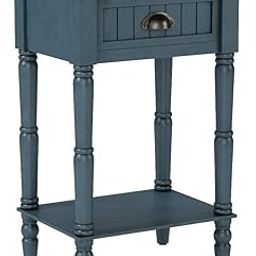 FURNIFOX Side End Table with Drawer Two-Layer Bedside Table Coffee Table, Night Stand Sofa Side Table Drawer Console Table (Grey)-17