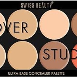 Swiss Beauty Ultra Base Concealer Radiant, Cream Palette | Light Weight Multi-Purpose Concealer Color Corrector Palette | Shade-01,19G-image-5