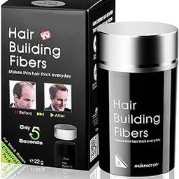 NANCY AJRAM Hair Building Thickening Fibers For Man & Women, Black, 22 G - Grams-image-42