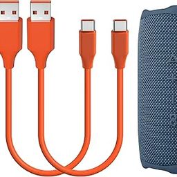 GEEKRIA USB Speakers Short Charger Cable Compatible with JBL Flip 7/6, CHARGE 6/5, GO 4/3, Clip 5/4, USB-C/Type-C Replacement Power Charging Cord (1ft/30cm 2-Pack)-image-63