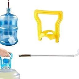 MeeTo 20L Water Jar Can Cleaning Brush, 360° Rotating Nylon Wet and Dry Brush & 20Ltr Water Jar Lifting Carry Handle Multifunctional Bottle (Lifter+Brush), Combo Pack of 1-28