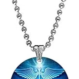 afh Caduceus Acrylic Pendant with Bead Chain | Medical Symbol Necklace-picture-34