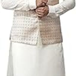 Men's Pure Silk Kurta Pyjama Nehru Jacket Set-picture-29