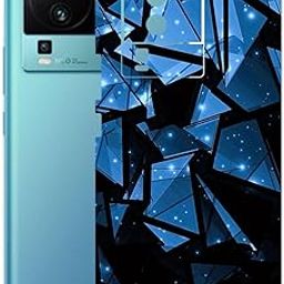 AtOdds - VIVO IQOO NEO 7 PRO (5G) Mobile Back Skin Sticker - Lamination - Rear Screen Guard Protector Film Wrap (Coverage - Back+Camera+Sides) (Design - Blue Crystals)-image-83
