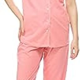 Women Dots Print Night Suit Shirt & Pajama Set-image-69