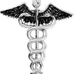 Medical Caduceus Doctor's Unisex Brooch Lapel Pin (PABP1101071PR)-40