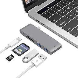 Lapster Docking Station for Laptop 4in1 Type c hub with 2xUSB 3.0 & TypeC 3.0 PD Charging 100W Port, SD & Micro SD Slot, for All Type C Devices- MacBook Laptop, PC, Thunderbolt 3 -Silver-27