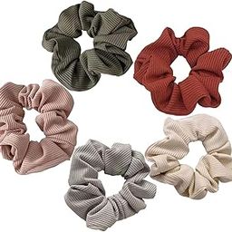 Satin Scrunchies for Women/Girls, 5 Pcs Anti-Hair-Breakage Hair Band, Hair Ties, Ponytail Holder Scrunchies Set For Girls, Best Gift for Sister, Friend, Mom-image-88
