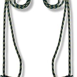 Iyengar Yoga Anti-Gravity Wall Rope | Long | Material - Cotton | Pack of - 2 | (Bottle Green)-picture-20