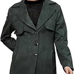 Shawl Collar Full Sleeve Dark Green Women's Blazers-picture-16