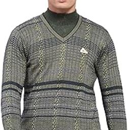 Mens Self Design V Neck Full Sleeve Pullover (1239212VN)-picture-11