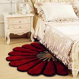 Royalking Floral Modern Door Mat (Red, Velvet, 15X30 Inch), Large Rectangle-image-17