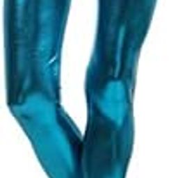 Women's Wet Look Shiny Faux Leather Metallic Stretch Leggings Pants-image-90