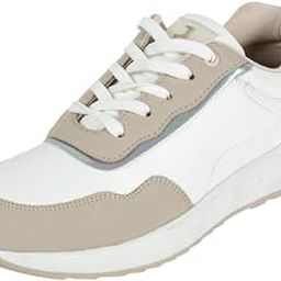 Women Casual Faux Leather Lace-Up Sneaker Shoes-image-12
