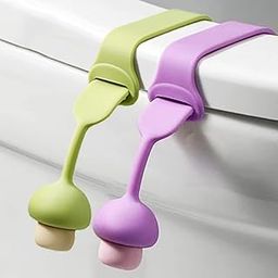 HEJISUN 2Pcs Toilet Seat Lifter For Bathroom Accessories | Toilet Seat Cover Sport Lifter Clip | Silicone Toilet Seat Cover Lifter | Self-Adhesive Seat Holder (MULTICOLOR)-image-14
