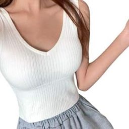 Women's & Girl's Casual Fit Padded Camisole Top (Removable Pads) Free-Size (26-32 Bust-Size)-picture-18