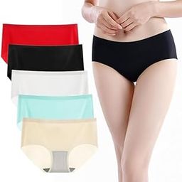 Women's & Girls Regular wear Ice Silk Hipster Seamless Panties No Show Stretch Panties Silky Invisible ice Silk Panty (Pack-of-3) (Multi-Color) (Sizes S to XXL)-image-11