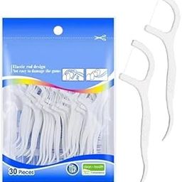 MISSLO Dental Floss Picks for Effective Plaque Removal and Oral Hygiene Mint Flavor Toothpicks with Built-in Toothpick Holder for Travel and Home Use(PACK OF 30 PIC) (1)-picture-12