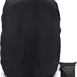 Live Unique Rain Cover for Backpack Travel Essentials Rain Cover for Bag Backpack Rain Cover Travel Accessories Bag Rain Cover Waterproof Dustproof for All Bag Sizes Upto 50Ltrs Rain Cover Bag Black-image-2