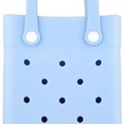 ™ Beach Tote Bag Summer Waterproof Open Tote Bag for Women Lightweight Handbag Light Blue | Womens Handbags & Bags-image-3