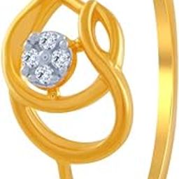 14k (585) Yellow Gold and American Diamond Ring for Women-image-85