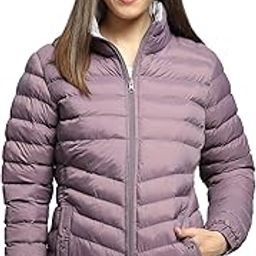 Womens Solid Purple Mock Neck Full Sleeve Jacket-image-67