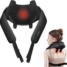 Cordless Neck Massager with Heat - Shiatsu Neck and Back Massager for Pain Relief Deep Tissue, Rechargeable 6D Kneading Leg Shoulder Massage Gifts for Women Men Mom Dad Birthday Mothers Fathers Day-31
