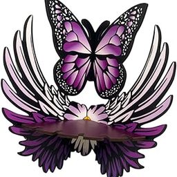 Butterfly Wall Shelf Wood Hanging Floating Shelves for Office Bedroom Plants Single Layer | Home & Garden | Furniture | Bookcases-image-74