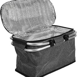 ORFOFE Picnic Basket Collapsible Insulted Cooler Basket with Handles Large Farmers Portable Grocery Tote Bag with Lid for Travel Beach Outdoors-image-19