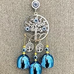 Evil Eye Wind Chime 3 Bells for Home & Office - Brings Positive Vibes & Removes Negative Energy | Evil Eye Wind Chime | Evil Eye Tree 3 Bells-picture-24