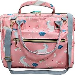 Tip 'n' Top Baby Diaper Handbag 3-in-1 Carrying Styles with Insulated Bottle Pockets Diaper Handbag Maternity Hospital Bag (Pink- Unicorn)-11