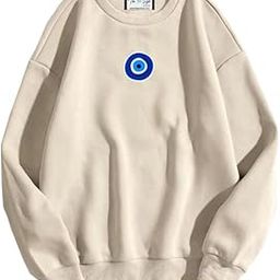 SXV 'Frog & Mushroom’ Printed Cool Aesthetic Drop Shoulder Oversized Baggy Sweatshirt-image-79
