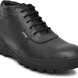 STONIX® HYPO Safety Shoes for Men's | Steel Toe, Sturdy Leather, Lightweight feel | Anti-slip & Water-Resistance | Construction Site's Use,(SIZE-08, BLACK)-image-55