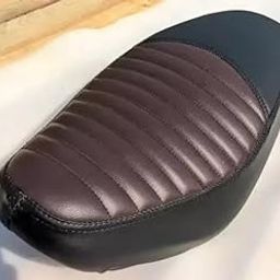 Seat Cover for RE Hunter 350 SEAT Cover Parallel Stitch OE Design Single Bike Seat Cover for RE 350 Twin Spark (Black)-image-22