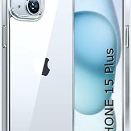 TheGiftKart Ultra-Hybrid Crystal Clear Back Case Cover for iPhone 15 Plus | Shockproof Design | Camera Protection Bump | Hard Clear Back | Bumper Case Cover for iPhone 15 Plus (PC & TPU, Transparent)-7