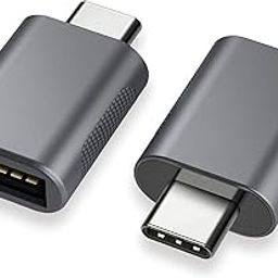 Oaky [Pack of 2] USB C to USB 3.0 Adapter - Type-C to USB A, Thunderbolt 3 to USB Female OTG for iMac MacBook Pro/Air, iPad Pro 2020, Other Type-C Devices (Space Gray)-image-41