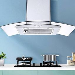 Mann Mart‚Powerful 30" Wall-Mount Kitchen Range Hood with 450 CFM Vented Motor & Tempered Glass-image-5