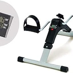 LCD Monitor Display Hand/Foot Pedal Exerciser. Portable Arm Leg with Mini Indoor Exercise Machine for Home Gym Cycling Trainer Equipment.-image-2