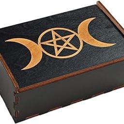 The Style Sutra Tarots Cards Case Multifunctional Sturdy Portable Home Decor Wooden Tarots Box D|1x Tarots Cards Box| Card Storage Boxes-image-32