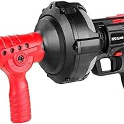 Auto-Feed Handheld Drain Auger 25’ Feet/7m Electric Max 300W Cord w/Replaceable Cable Flexible Snake Clog Cleaner Plumbing for 3/4" to 2" Inch/19-50mm Pipe Kitchen Sink Toilet Tub & Shower w/LED Light-image-27