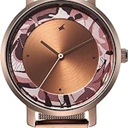 Urban Analog Camo Brown Dial Stainless Steel Watch Dor Girls-NS6287QM01-picture-18